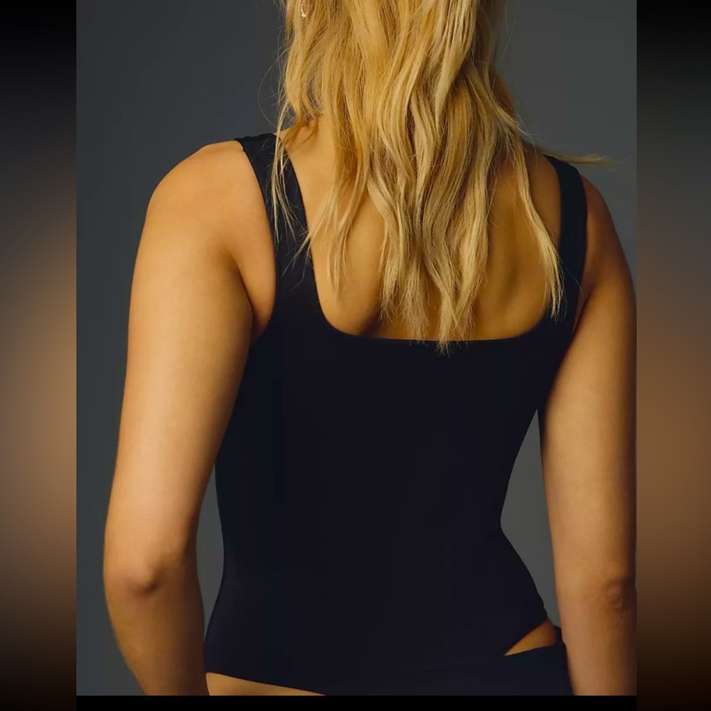 Anthropology, Second Skin by RD Style. Tia Sleeveless Scoop-Neck Bodysuit. - Picture 2 of 6